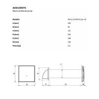 PICO ULTRA PLUS+ 45 - VMC Unità di ventilazione puntuale a parete con recupero di calore e programmazione oraria - WIFI ACD100070