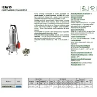Dab Pumps FEKA VS 1000 M-A Pompa sommergibile in acciaio inox per sollevamento acque reflue con girante in acciaio microfuso 60219349H