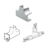 Curva a"T" 90x65 mm per canalina 9802-200 00000012805