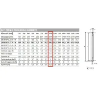 Ardesia radiatore tubolare 3 colonne h.1000 - 27 elementi - colore bianco RAL9016 - completo di tappo cieco e riduzioni da 1/2" AR3271000002R02A