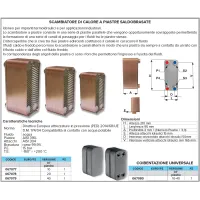 Scambiatore di calore a 40 piastre saldobrasate 067079
