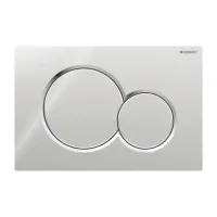 Placca Geberit Sigma01 Round cromato lucido doppio tasto 115.770.21.5