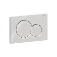 Placca Geberit Sigma01 Round cromato lucido doppio tasto 115.770.21.5