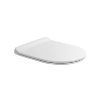 Flaminia APP/QUICK sedile coprivaso slim in termoindurente, con discesa rallentata e cerniere a sgancio rapido, colore bianco finitura lucido QKCW09