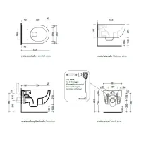 Flaminia APP vaso sospeso con sistema goclean, senza sedile, colore bianco finitura lucido AP118G