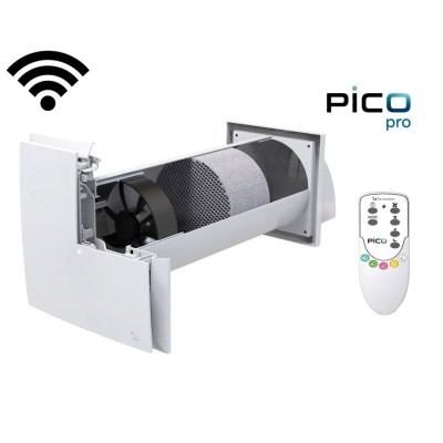 Tecnosystemi PICO PRO 60 unità di ventilazione con recupero di calore puntuale a parete, 60 m³/h - Ø153 mm - WIFI ACD100058