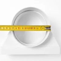 Gomito 90° Air-Flow rettangolare / circolare 55 x 220 mm  ø 125 mm 00000012635