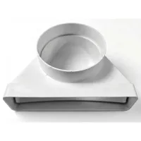 Gomito 90° Air-Flow rettangolare / circolare 55 x 220 mm  ø 125 mm 00000012635