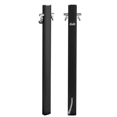 AquaPoint TOTEM colonnina ovale metal black h. 120 cm 407 N