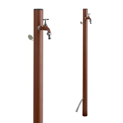 AquaPoint LOOP colonnina tonda colore corten h. 120 cm 409 C