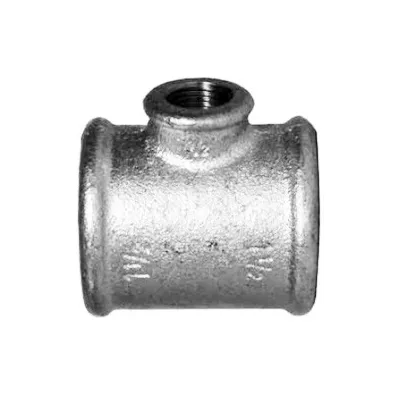 130R - Tee riduzione 1"1/2 x 1/2" x 1"1/2 in ghisa zincata 13005737