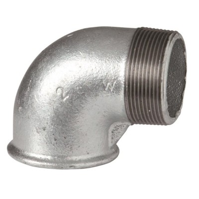 92 - Curca a gomito 90° MF 1/2" in ghisa zincata 09225003 - -  EURACCORDI - -  
