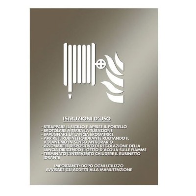 Lastra infrangibile per idrante UNI 45 da interno mm. 306x530 materiale plexiglass opaco 4002I.700 - -  BOCCIOLONE - - 4002I.700