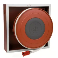 Art.80/E Basic line - cassetta acciaio con lastra - naspo orientabile da incasso modello slimmy uni en 671-1. - L. 20 metri 0947F8SE.080