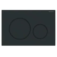 Geberit Sigma20 - Placca di comando, nero opaco/nero 115.882.16.1