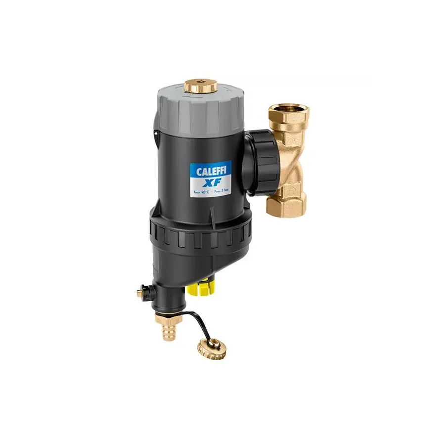 Filtro defangatore magnetico autopulente semiautomatico DN32 ø1'. Orientabile per installazioni orizzontali e verticali. Rubinetto di scarico con portagomma. Attacco G 1" (ISO 228-1) F 577600