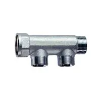 3300 - Collettore M-F cromato INT. 36 mm - Misura 3/4" - 2 derivazioni 3300 34