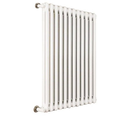 Ardesia radiatore tubolare 2 colonne h.1000 - 15 elementi - colore bianco RAL9016 - completo di tappo cieco e riduzioni da 1/2" 3541700022065