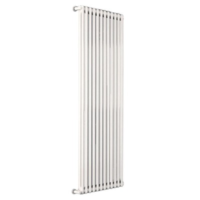 Ardesia radiatore tubolare 2 colonne h.2000 - 16 elementi - colore bianco RAL9016 - completo di tappo cieco e riduzioni da 1/2" 3541700023412