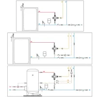 Miscelatore termostatico regolabile Caleffi 521 con manopola, per controllo temperatura al punto di distribuzione. Completo di funzione chiusura termica. Misura ø1" 35-65°C 521936