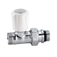 Valvola termostatizzabile predisposta per comandi termostatici, elettrotermici, elettronici. Versione dritta. Misura 1/2" 339402