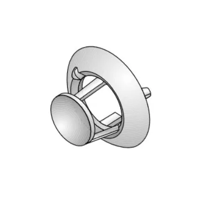 Terminale singolo a parete ø 35 mm - 2 pz 6YTERSDO00 - -  FONDITAL - - 6YTERSDO00