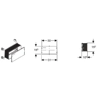 Kit di sostituzione per placca di comando 240.234.00.1