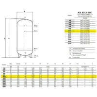 ZC20 VT serbatoio verticale ø850 acqua refrigerata da 1000 litri 3001162130006