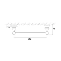 Victory portasalviette 30 cm cromato F6060/30CR - -  FIMA CARLO FRATTINI - -  