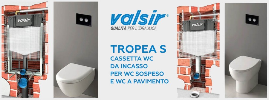 Cassetta WC da Incasso Valsir: Tropea S