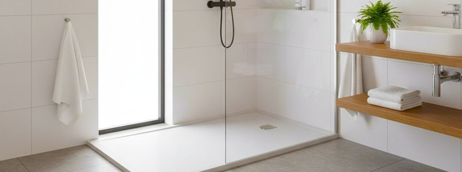 Piatto doccia Base Slate di Acquabella: eleganza e funzionalità nel tuo bagno