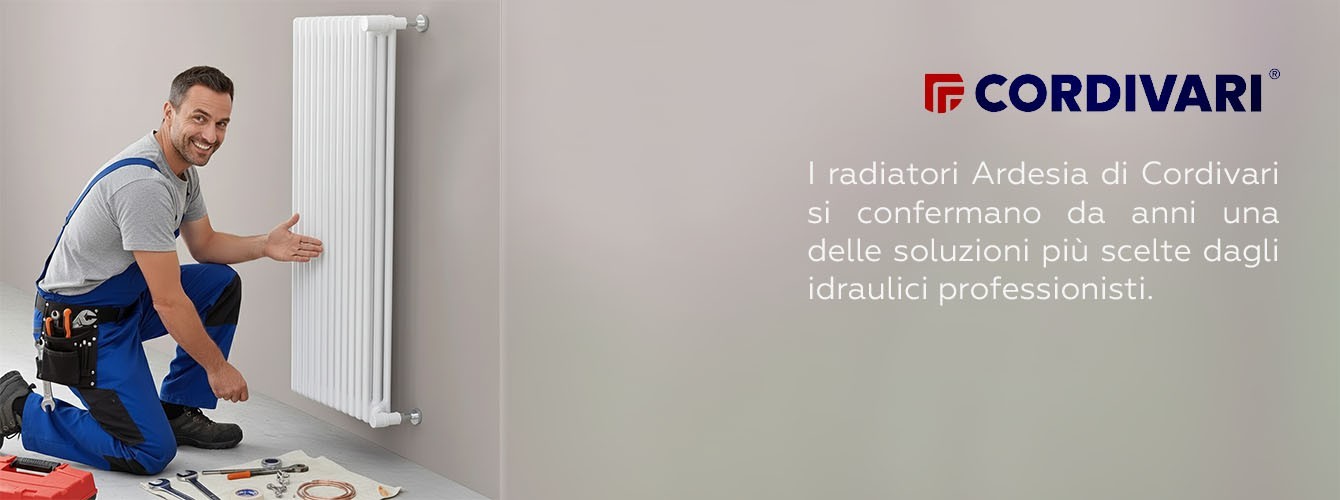 Radiatori Ardesia Cordivari: la prima scelta degli idraulici per qualità, prestazioni e design