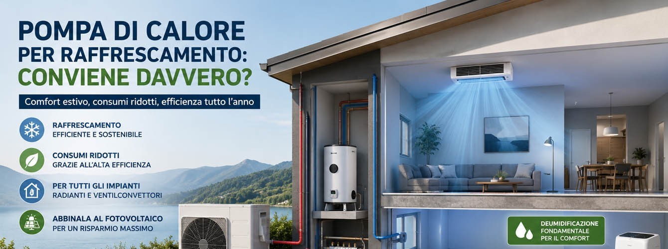 Pompa di calore per raffrescamento: conviene davvero in estate?