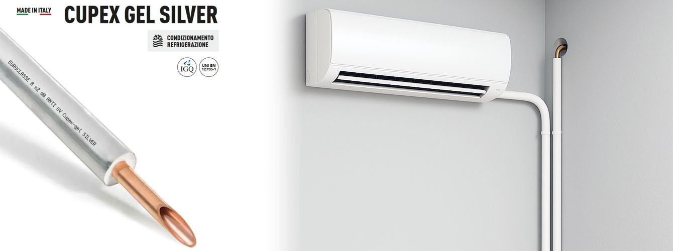 Tubo di rame preisolato per installazioni di impianti di climatizzazione